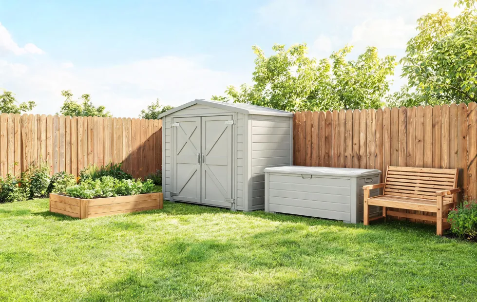Keter outdoor storage scene