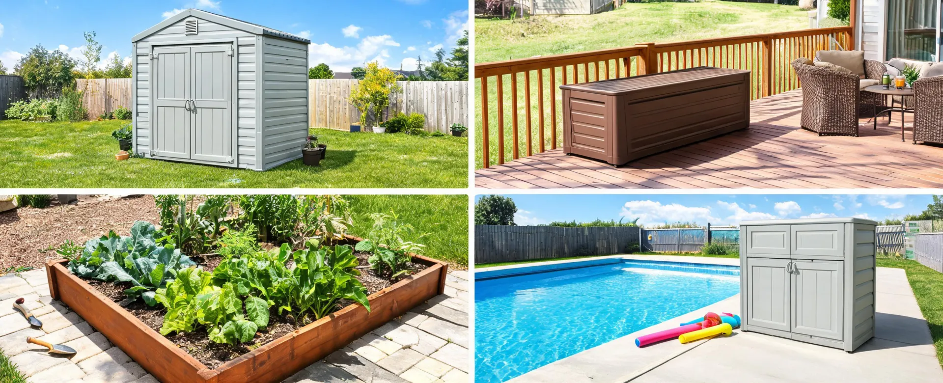 Keter products used across outdoor living segments